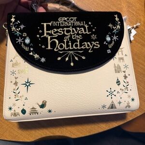 Disney Loungefly 2023 Epcot Festival Of The Holidays Crossbody Bag Purse